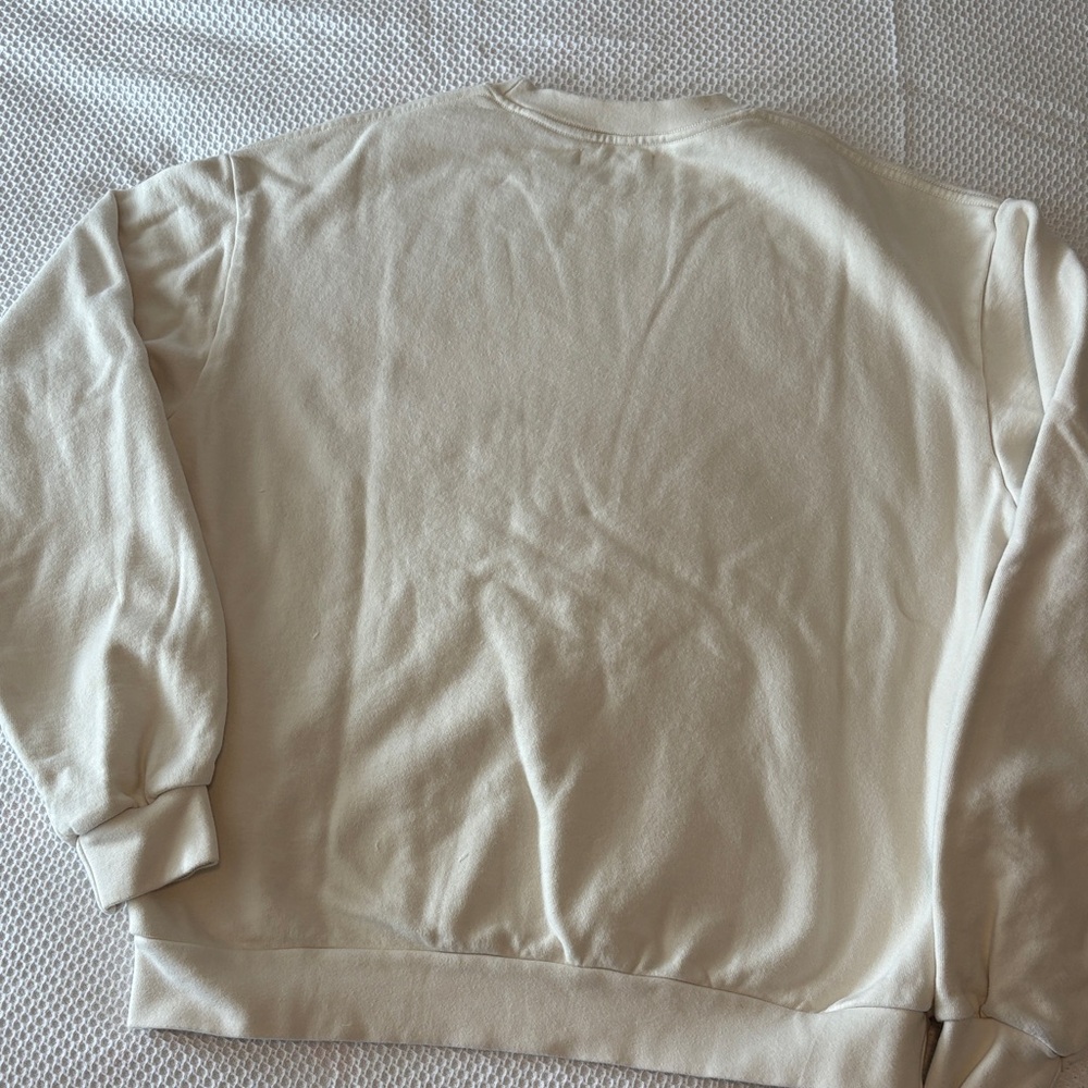 Spotify Crewneck Sweatshirt Cream, size Large Made in USA, 100% cotton - Picture 9 of 9